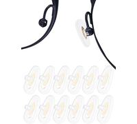 Betterun 6 Pairs Clear Soft Silicone Replacement Nose Pads for Oakley Tincup OX3184/Conductor 6 OO4106/Conductor 8 OO4107/Savitar OO6047