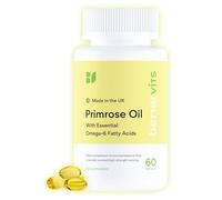 Bettervits Evening Primrose Oil Capsules 1000mg | Cold-Pressed High with Essential Omega-6 and Gamma-Linolenic Acids for Women and Men | Supports Hormonal Balance, Skin and Wellness | 60 Softgels