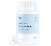 Bettervits Glucosamine and Chondroitin High Strength, MSM | 90 Capsules | Complex with Turmeric, Boswellia & Vitamin C | Joint Care Supplements for Men & Women | Supports Mobility and Flexibility