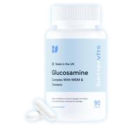 Bettervits Glucosamine Complex with MSM, Turmeric & Vitamin C | Glucosamine and Chondroitin High Strength | Joint Care Supplements for Men