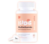 Bettervits Kids Multivitamin Chewable with Iodine & Biotin | 60 Tablets | Children’s Multivitamins for Immune Support & Daily Nutrition | 14 Vitamins - A, C, D, E, K, B-Complex | All Ages (6-10-16)