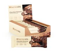 Bettervits Protein Bars 12 Pack - Low Calorie and Gluten Free | High Protein 20.9g Energy Bars | Low Sugar Protein Snacks for Gym & Fitness | Just 195 Calories - UK Made | Chocolate