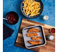 BetterWare Air Fryer Accessories Set of 2 x 19cm Square Tins | Non-Stick Low Carbon Steel | Dishwasher & Freezer Safe | Compatible with Most Air Fryers | Ideal for Cooking, Roasting & Baking