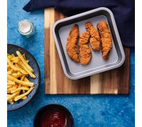 Betterware Air Fryer Accessories Set of 2 x 15cm Square Tins in Silver | Size: 2 x 15 cm Betterware Silver 2 x 15 cm