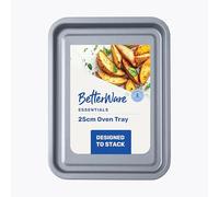 BetterWare Essentials 25cm Non-Stick Oven Tray | Low-Carbon Steel | Dishwasher Safe with Stackable Design | Made in Britain