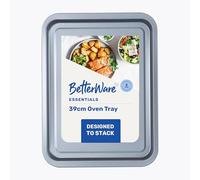 BetterWare Essentials 39cm Non-Stick Oven Tray | Low-Carbon Steel | Dishwasher Safe with Stackable Design | Made in Britain