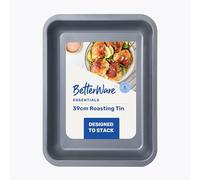BetterWare Essentials 39cm Non-Stick Roasting Tin | Low-Carbon Steel | Dishwasher Safe with Stackable Design | Made in Britain