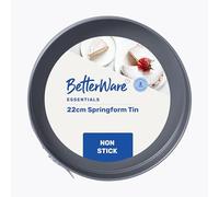 BetterWare Essentials Non-Stick 22cm Springform Cake Tin | 9 Inch Cake Tin | Dishwasher & Freezer Safe | Easy Release & Detachable Base
