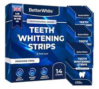 BetterWhite Professional Teeth Whitening Strips 7 Treatments - Enamel Safe - Non-Sensitive Formula - 14 Peroxide-Free Whitening Strips - Dentist Formulated Teeth Whitening Kit