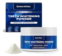 BetterWhite Teeth Whitening Powder - Dentist-Approved & Enamel-Safe | 6 Month Supply | Tea, Coffee, Wine & Smoking Stain Remover | Non-Sensitive Formula | Peroxide-Free | HAP, Baking Soda & Xylitol