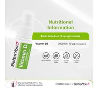 BetterYou DLux3000 daily vitamin D oral spray 15ml
