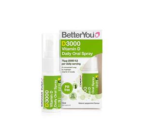BetterYou DLux3000 Daily Vitamin D Oral Spray 15 mililiters (Pack of 1)