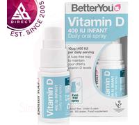 BetterYou Infant Vitamin D400 IU Daily Oral Spray│Pill-Free│Under 3 Years Kids