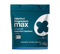 BetterYou Magnesium 3-in-1 Glycinate, Citrate & Malate Supplement Powder | Triple Magnesium Complex Drink, 375 mg elemental magnesium per serving, Dissolves in water or smoothies, Suitable for adults