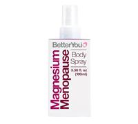 BetterYou Magnesium Menopause Body Spray, Blend of Pure Magnesium Chloride, Ylang-ylang and Clary Sage for Menopausal Symptoms, Stress Relief, and Restful Sleep, 100ml
