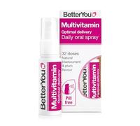 BetterYou MultiVit Daily Oral Spray, Includes 14 Essential Nutrients to Support Health and Wellbeing, Multi Vitamin, Natural Blackcurrent and Plum Flavour, 25 ml