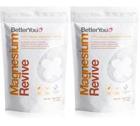 BetterYou Revive Bath Flakes, Blend of Pure Zechstein Magnesium Chloride with Restorative Essential Oils, Grapefruit and Eucalyptus to Sooth Tired and Aching Muscles, 750g (Pack of 2)