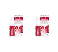 BetterYou Vitamin C Oral Spray, Fast Acting High Strength Vitamin C Supplement, Supports Immune System and Protect Cells from Oxidative Stress, 1-Month Supply, Natural Cherry & Pomegranate Flavour