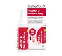 BetterYou Vitamin C Daily Oral Spray, Pill-free Vitamin C Supplement, 120mg of Fruit-sourced Vitamin C, 1-month Supply, Made in the UK, Natural Cherry and Blueberry