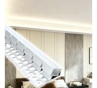bettght Decorative Led Track Channel Bendable, 38 Degree Led Light Strip for Commercial/Residential, Heavy Duty Wall Washer Decor Trim, Easy to Install
