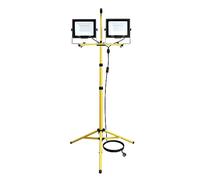 bettght LED Flood Light 2X100W 5000K Led Work Light with 100in Adjustable Metal Telescoping Tripod Stand Indoor Outdoor IP66