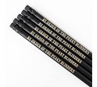 Bettie Confetti Peaky Blinders Funny Pencils, Pack of 5, Black Stationery for Fans of the Birmingham TV Show with Cheeky Slogans | Adult Pun HB Pencils, For Presents or Gifts to Friends and Family