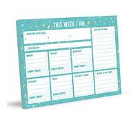 Bettie Confetti Weekly Planner Pad | Undated A4 Funny Productivity Planner with Goals and to Do Organiser for The Home, University, Office or School | 50 Tear Down Pages