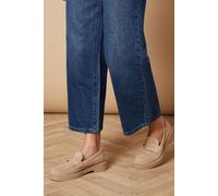 Bettie Faux Suede Chunky Penny Loafers Oasis Taupe 7