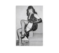 Bettie Page The Temptation to Poster Art Poster Canvas Painting Decor Wall Print Photo Home Modern Decorative Posters 16x24inch(40x60cm)