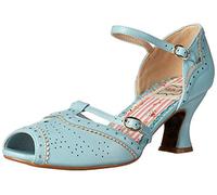 Bettie Page Women's BP253-NICOLE Heeled Sandal, Blue, 7 UK