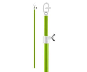 Bettina 2 x Clothes Line Prop Heavy Duty Telescopic Washing Line Extendable to 2.4m Clothes Pole Support Green