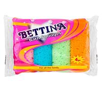 Bettina 4 Pack Bath Sponges - Colours May Vary