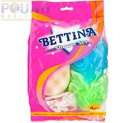 BETTINA 4PCS SHOWER SET SHOWER CAP, SPONGE AND 2 SCRUBBERS