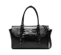 Bettina Embossed Croc Medium Tote, female, Vivienne Westwood, Weekend Bags, Black, ONE SIZE, Bags ONE SIZE