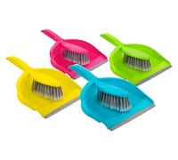 Bettina Large Dustpan and Brush Set Assorted Colour | Heavy Duty Hand Broom & Dustpan Set | Household Cleaning Tool for Floor, Kitchen, Home, Office & Indoor Sweeping (1PC)