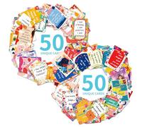 Bettinay 100 PCS Positive Affirmation Cards, Inspirational Cards with Motivational Quotes Note for Kids, Women, Men, Staff