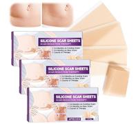 Bettinay 12 Pcs Silicone Scar Sheets, Medical Grade Patches for Old and New Scars Keloids