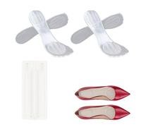 Bettinay 2 Pairs Party Feet Gel Cushions, High Heel Cushion Pads with 4 PCS Anti Friction Heel Patch for Women