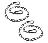 Bettinay 2 PCS 60 cm Metal Chain Lock, Gate Chains with Both Ended Carabiners