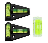 Bettinay 3 Pcs Small Spirit Level Mini, Caravan Accessories UK with 2 T Type 2 Way Bubble Level 1 Square Spirit Level for Measuring
