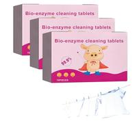 Bettinay 3Pack Multi-Functional Bio-Enzyme Cleaning Tablets, Explosive Salt Active Enzyme for Clothes Curtains Shoes