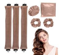 Bettinay 7PCS Heatless Blowout Rods, Overnight Hair Curlers, DlY Curling Rod for all Curls Hair Types