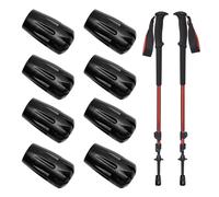 Bettinay 8 PCS Rubber Ferrules for Walking Sticks,Replacement Cane Tip for Crutches for Most Asphalt Rock Snow Mud Ground(11 mm)