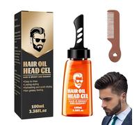 Bettinay Hair Gel Mens, 2 In 1 Long Lasting Fluffy Styling Gel with Comb, Moisturizing Hair Wax Gel