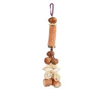 Betting Toys, Complementary Rail Elements, Safe Corn Cobs, Chew Toys, Edible Dyes, Natural Materials for Budgies (Rattan Ball Model)