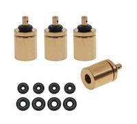 Bettli 4 Pcs Outdoor Camping Gas Supplement Adapter Stove Connector Gas Tank Burner Hiking Butane Tank Accessories Tip Inflation Valve Nozzle Bottle Converter