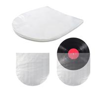 Bettli 50 Pcs Vinyl Sleeves Vinyl Record Sleeves 12 Inch LP Vinyl Inner Sleeves Semi-Transparent Anti Static Single Cover Round Record Album Vinyl Covers for Vinyl Albums