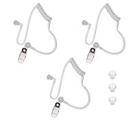 Bettli Ear Piece Headset Earpiece Agent Secret Earpiece Secret Agent Accessories Costume Prop,Replacement Acoustic Tube for 2-Way Radio Audio Headsets(3 Pack