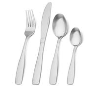 Bettlife 16-Piece Tableware Set - Stainless Steel Flatware & Silverware Set with Matt Silver Knife and Fork, Service for 4, Dishwasher Safe