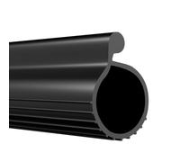 Bettol 16.5 FT 0.19'' P Bulb Garage Door Seals Bottom EPDM Rubber Bottom Weather Garage Door Stripping Seal Replacement, Seal for Single Channel Garage Door,Black